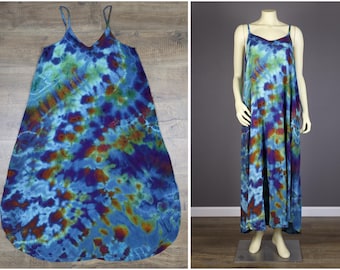 Extra Large Ice Dyed Rayon Dress