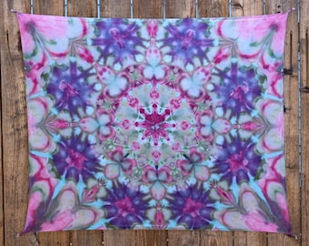 Ice dyed tapestry 42” x 35”