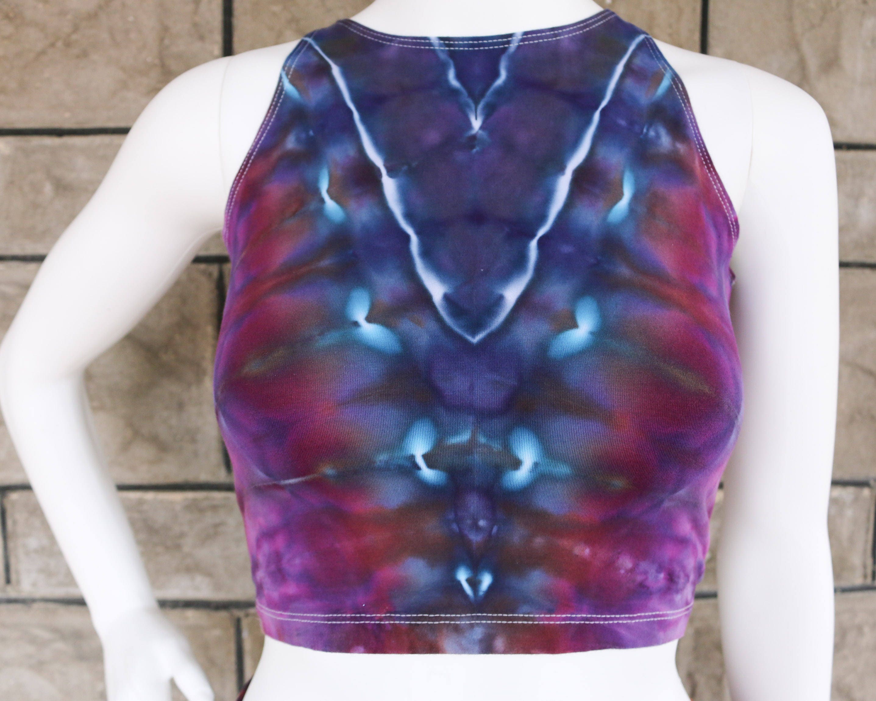 womens tie dye crop top