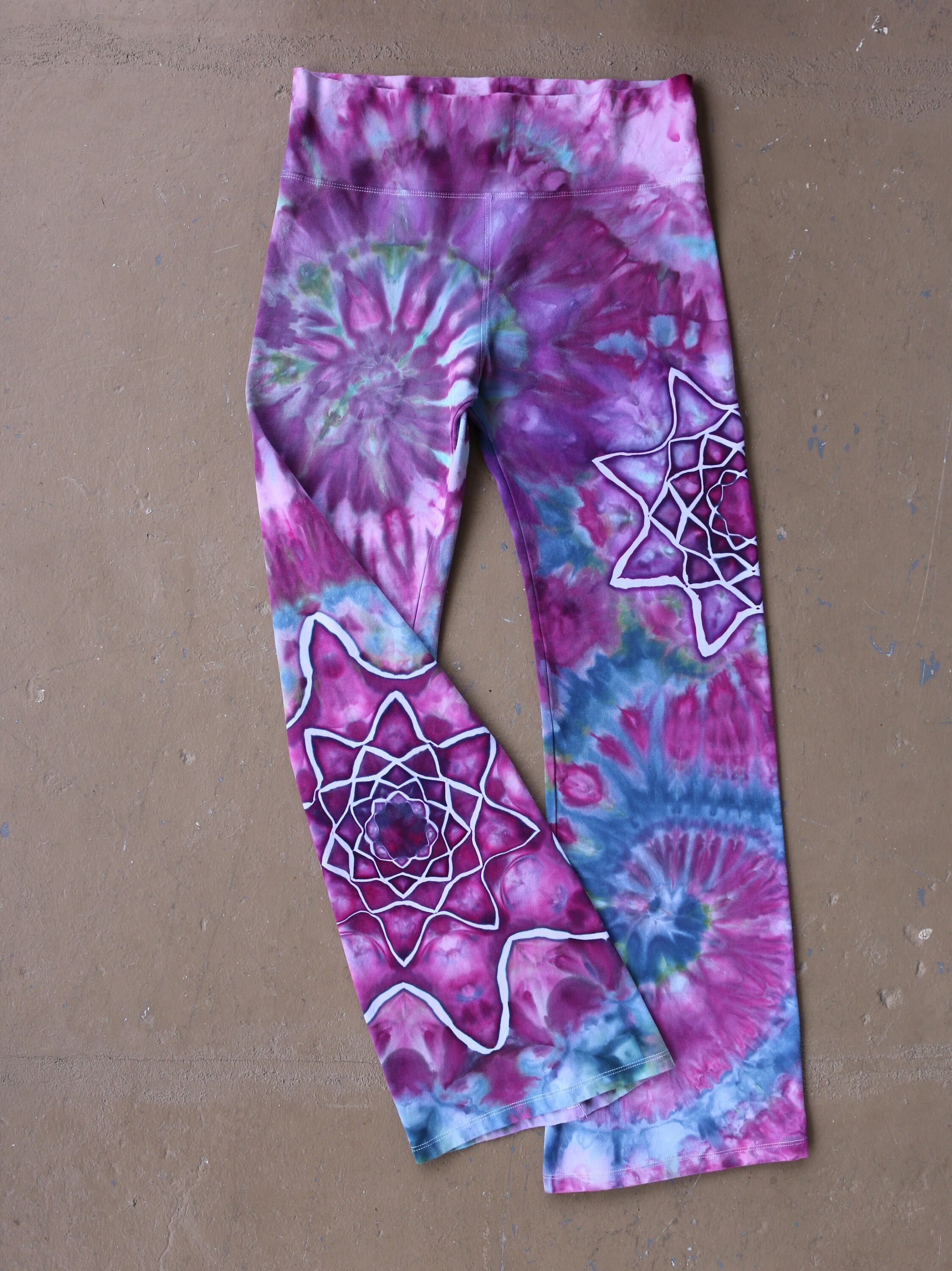 Cosmic Creations Tie Dyed Yoga Pants-Large
