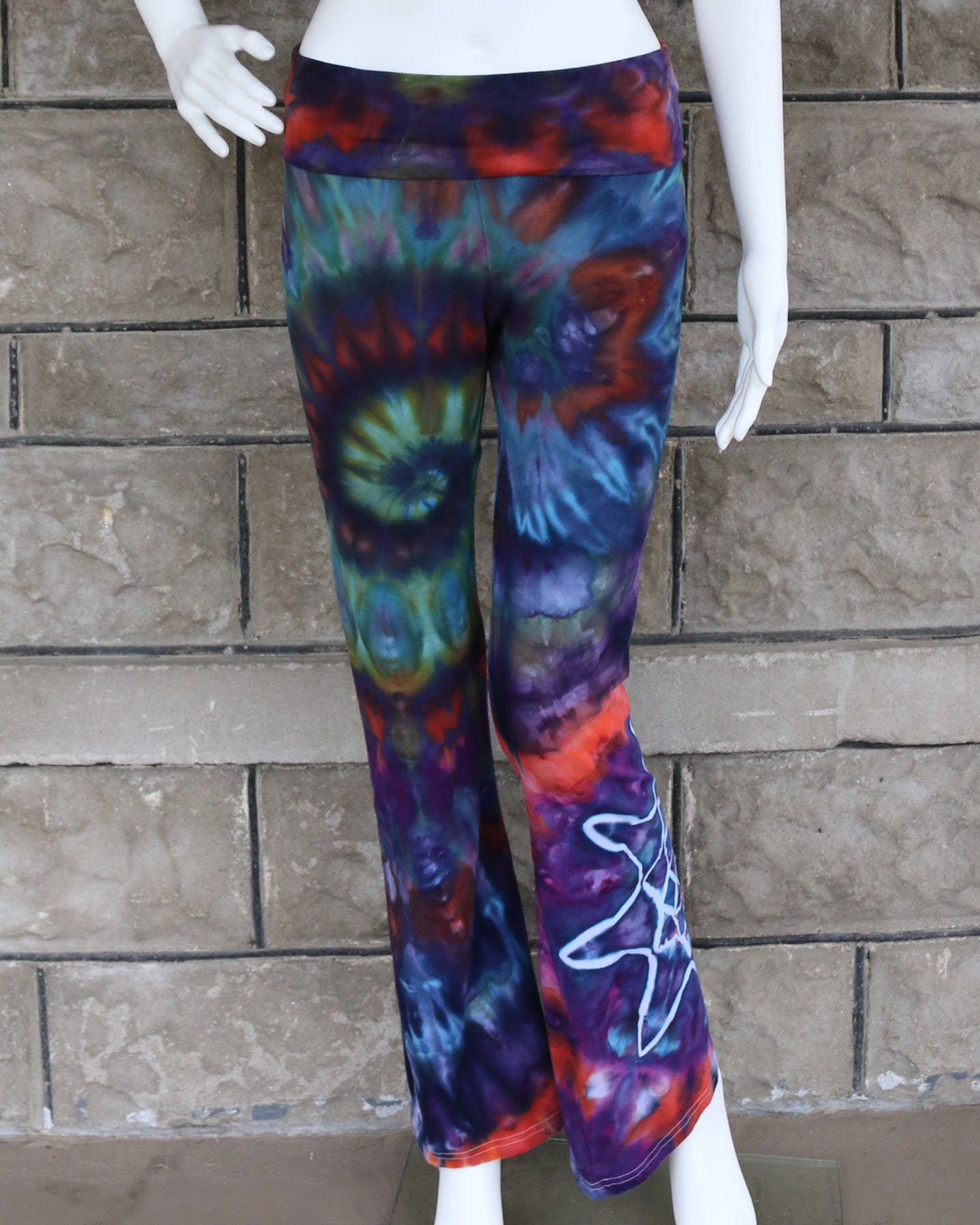 Tie Dye Yoga Pants | Medium Yoga Pants, Hippie Pants, Bohemian Pants ...