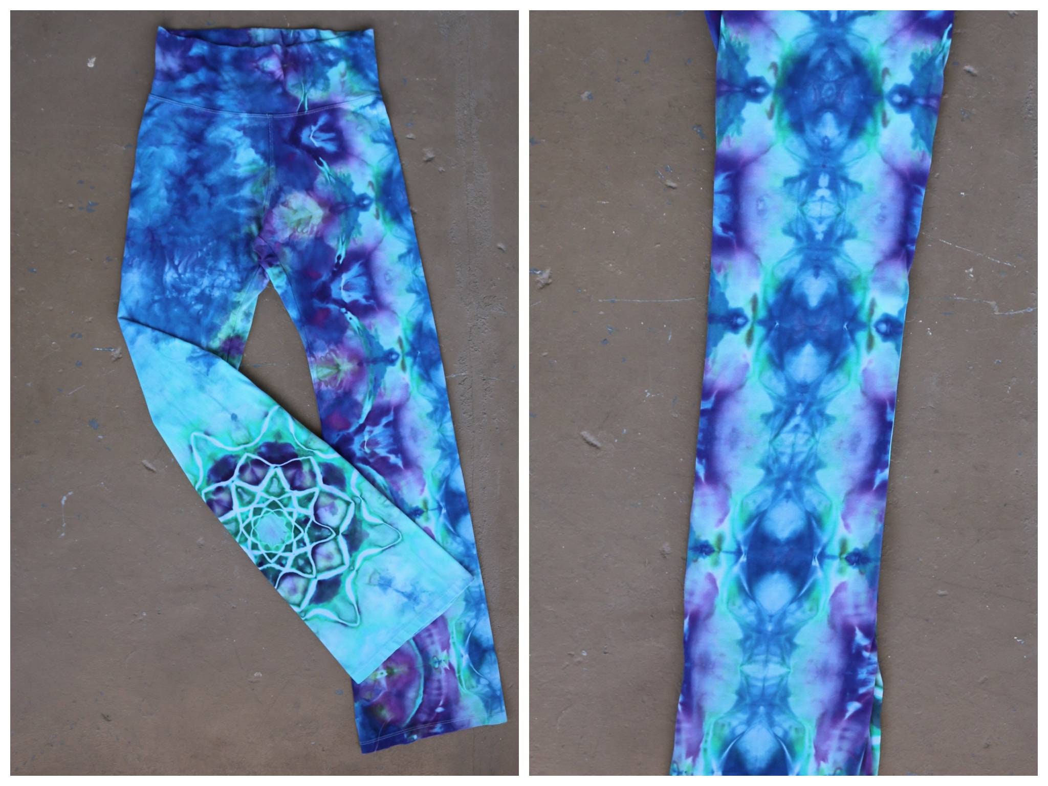 Missy Spandex Yoga Clothing Hippie Tie-Dye Long Sleeve Tunic Top (Black/Cream) main image 1