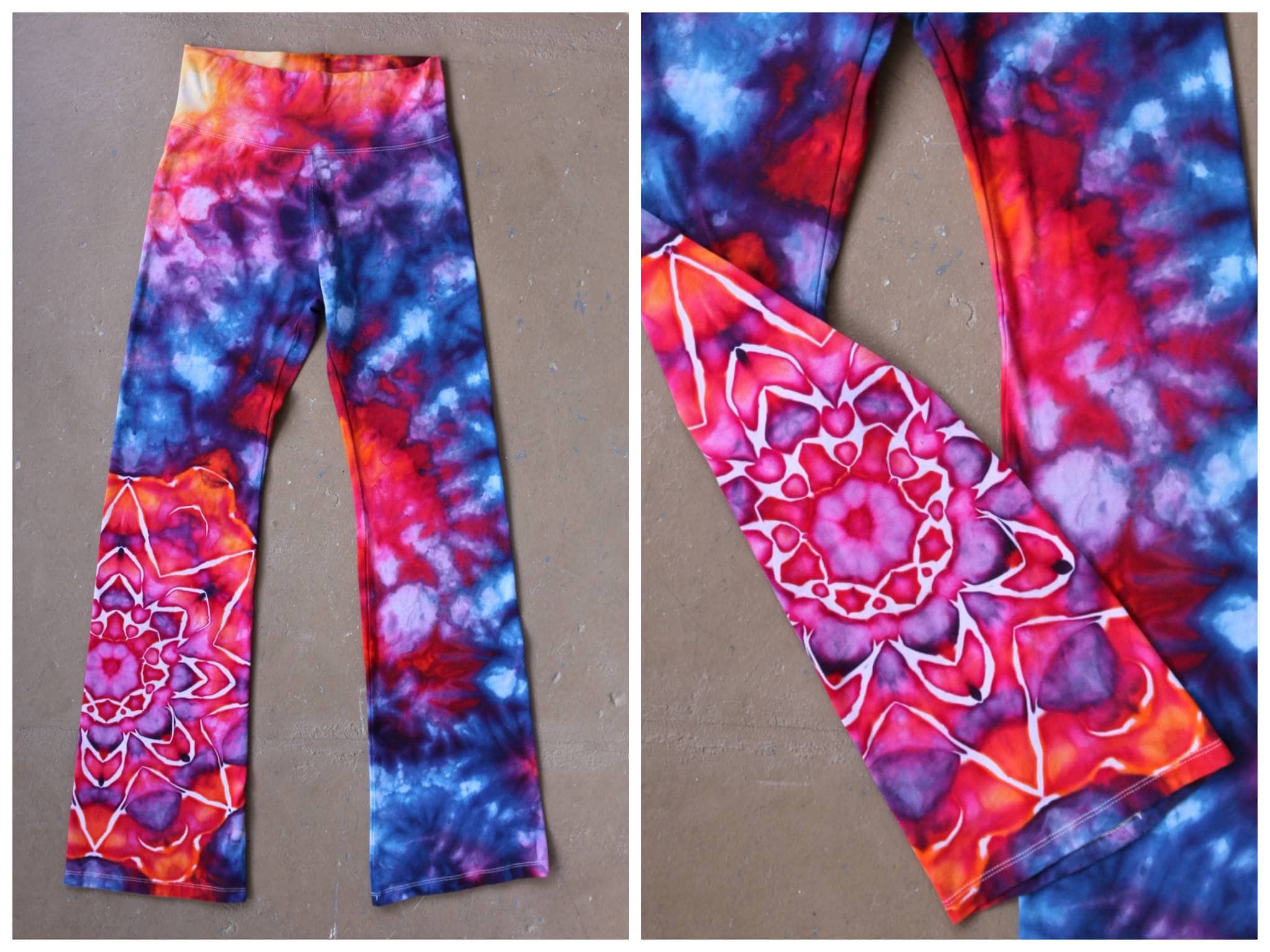 Women's Large Tie Dye Yoga Pants