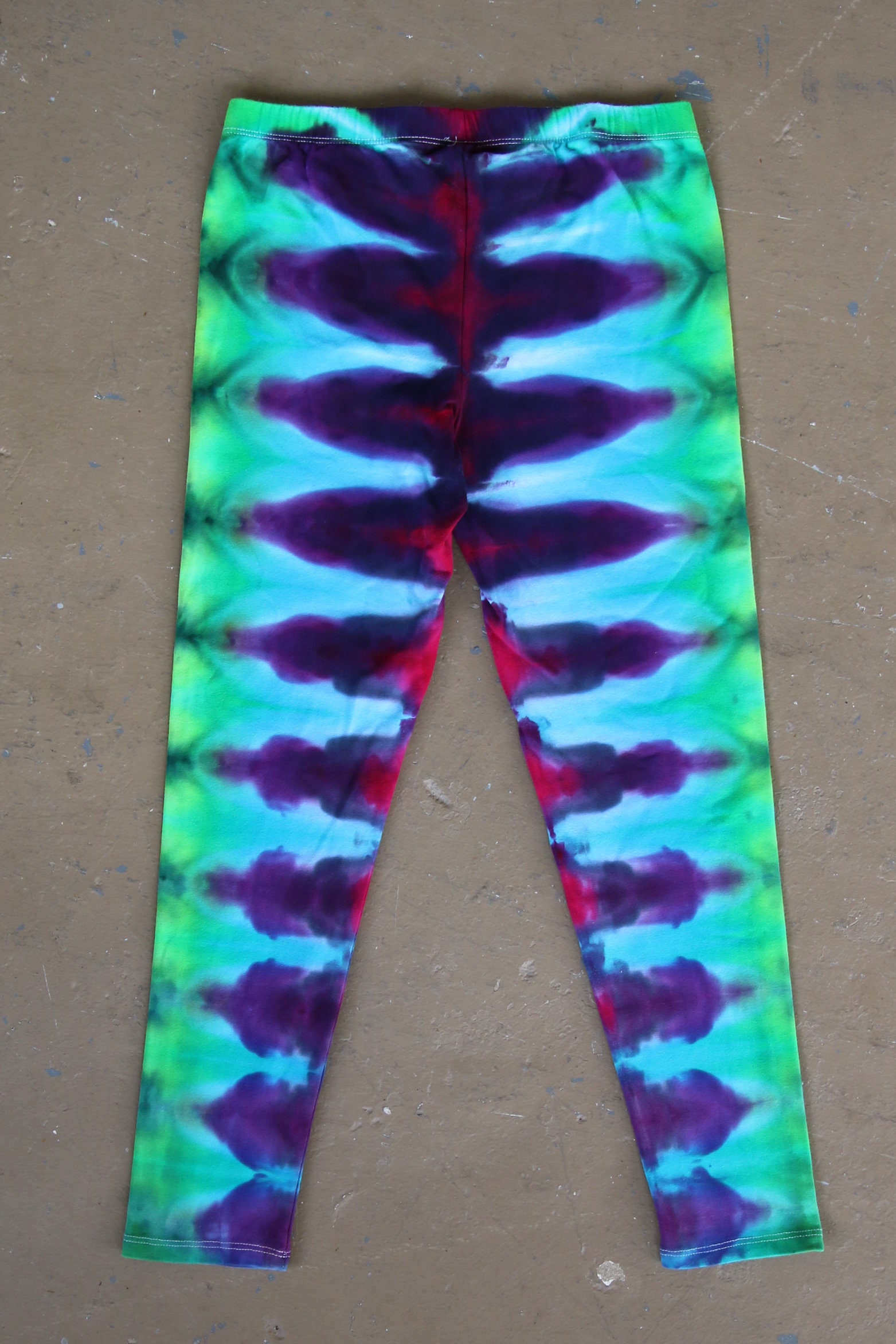 Tie Dye Leggings | Large