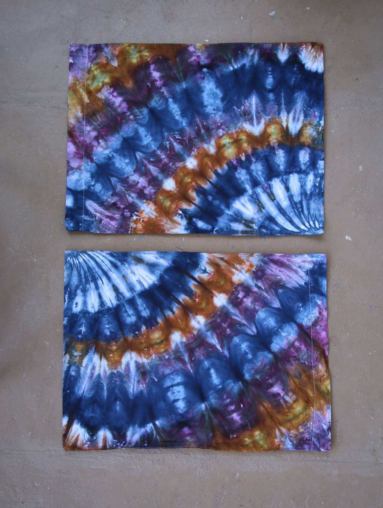 Tie Dye Pillowcases, Ice Dye, Hippie Bedding, Tie Dye Bedding, Pillow