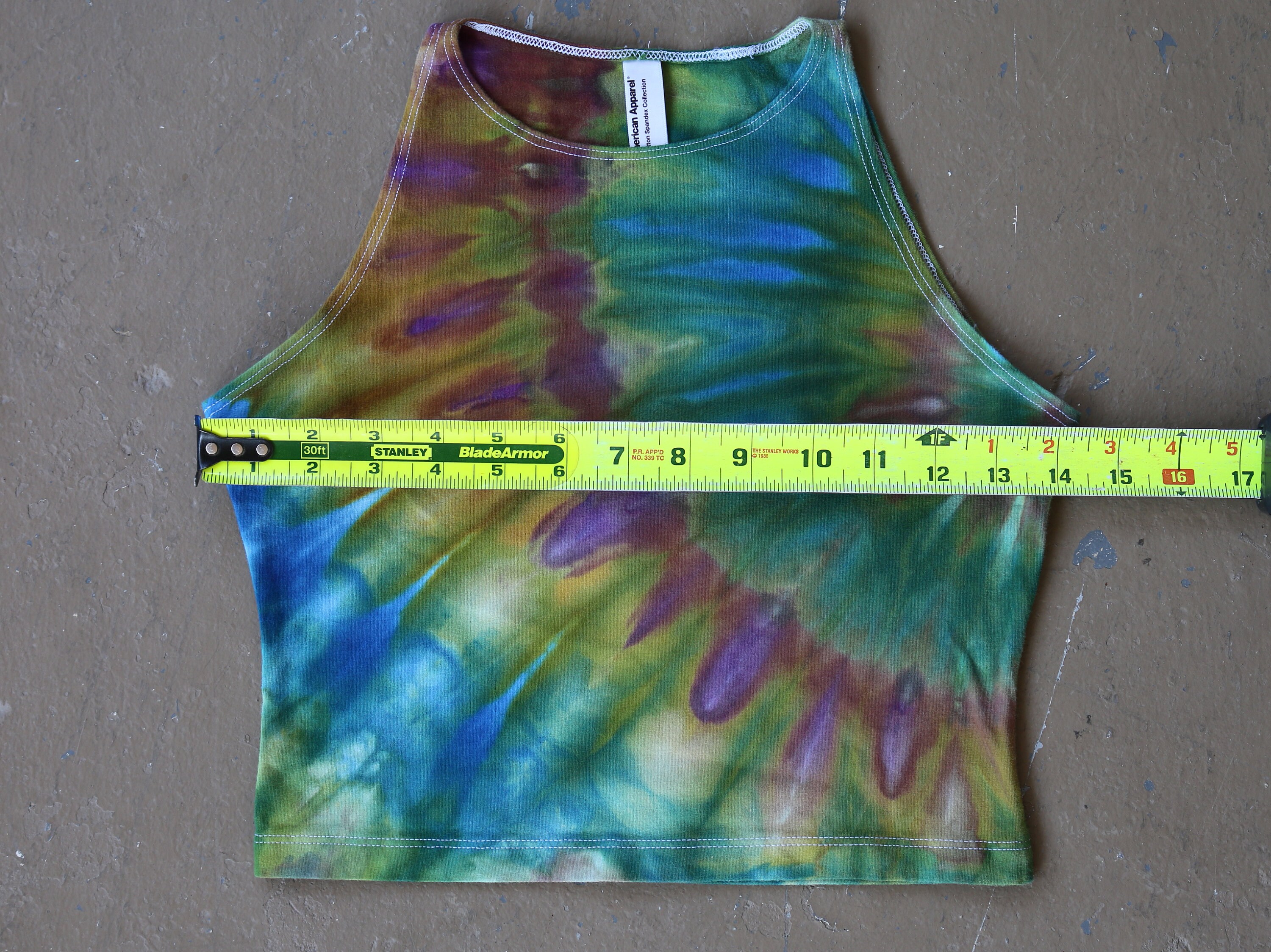 womens tie dye crop top