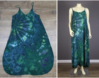 Extra Large Ice Dyed Rayon Dress