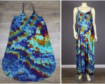 2XL Ice Dyed Rayon Dress