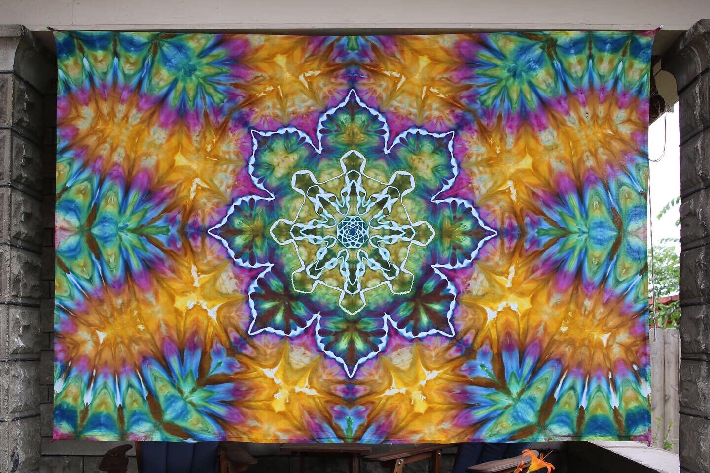 Large Tie Dye Tapestry Wall Tapestry
