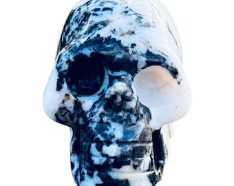 Zebra Stone Crystal Skull 94 grams
