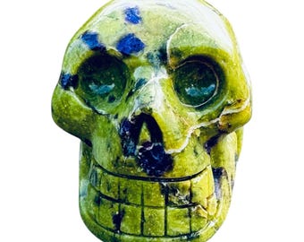 Atlantisite Crystal Skull (Serpentine & Stitchtite) 63 grams