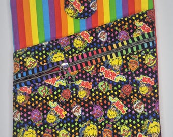 80s Rainbow Girl Book Tablet Sleeve Bag Carrier