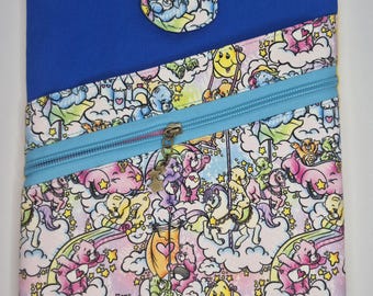 80s 90s Pastel Bear Cloud Book Tablet Sleeve Bag Carrier