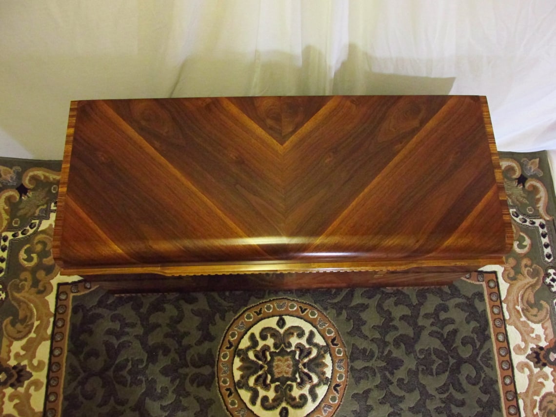 Restored 1946 Lane Cedar Chest With Waterfall Top Style No. Etsy