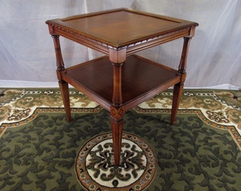 Restored Vintage Mahogany Lamp Table 1952