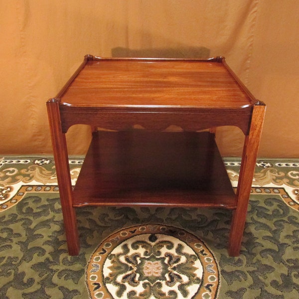 Restored Mahogany End Table or Lamp Table