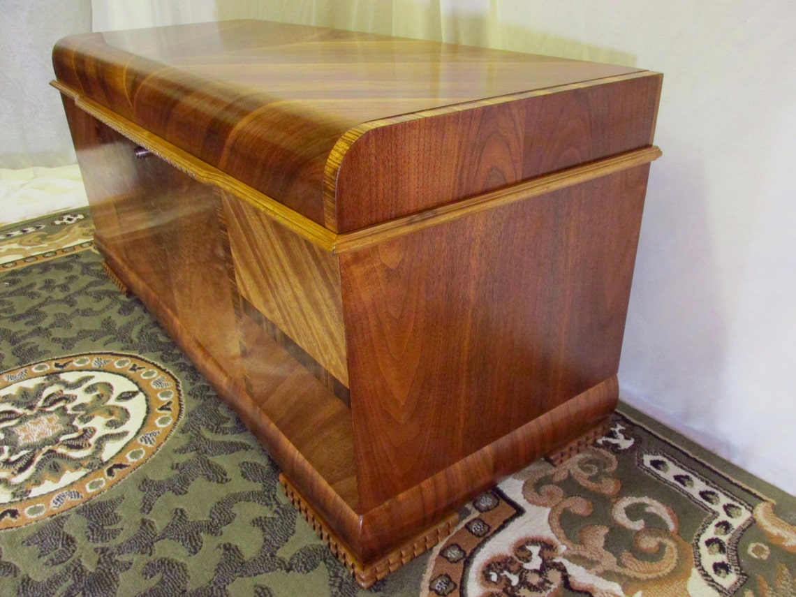 Restored 1946 Lane Cedar Chest With Waterfall Top Style No. Etsy