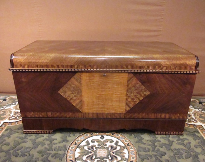 Restored 1946 Lane Waterfall Cedar Chest Style No. 2075 Etsy