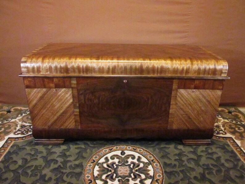 Restored 1950 Lane Cedar Chest With Waterfall Top Style No. Etsy