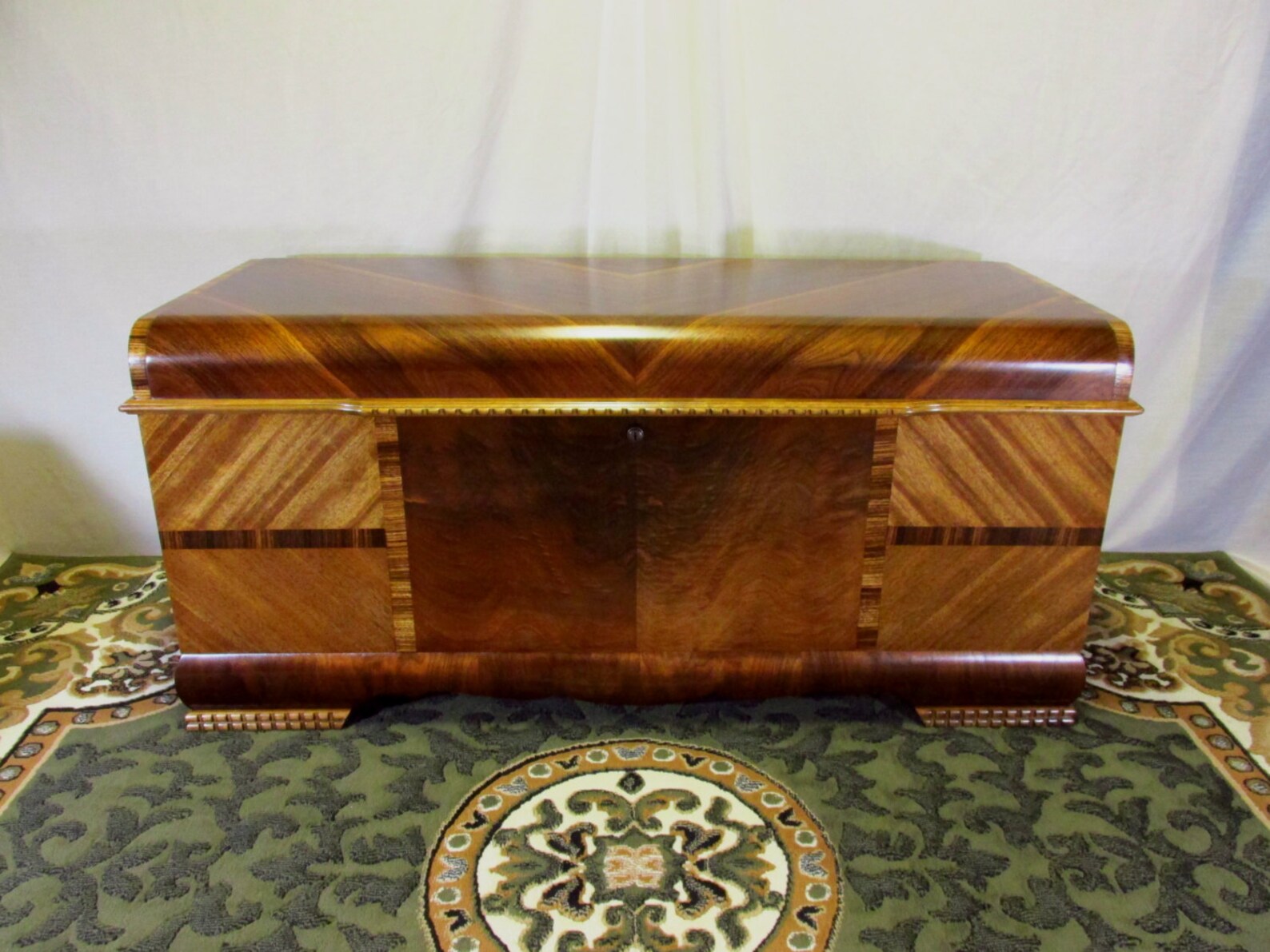 Restored 1946 Lane Cedar Chest With Waterfall Top Style No. Etsy