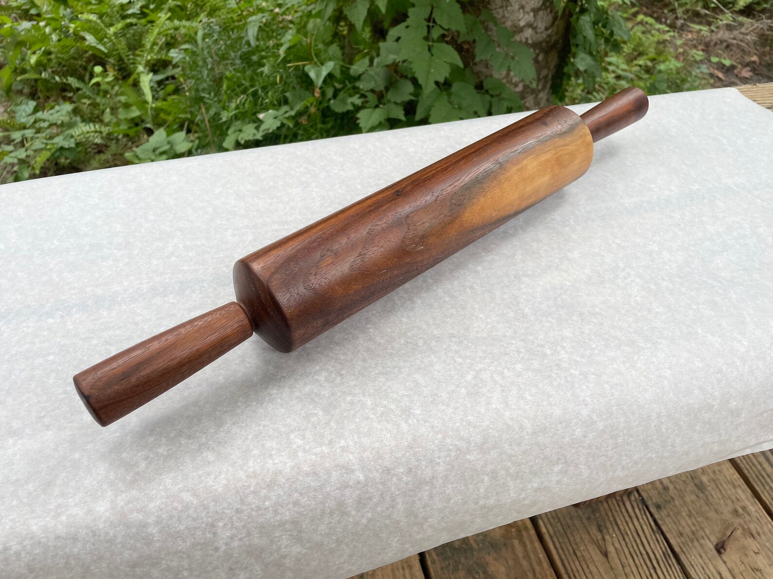 BiColor Black Walnut Rolling Pin Etsy
