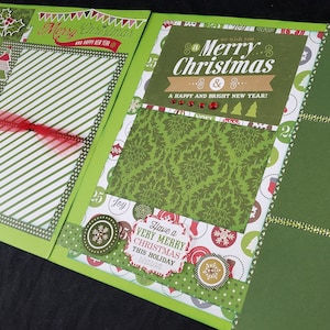 12X12 Christmas Scrapbook Page Kit, Premade Christmas Scrapbk, 12X12 Premade Scrapbook Page, Scrapbook Premade Page, 12X12 Scrapbook Layout