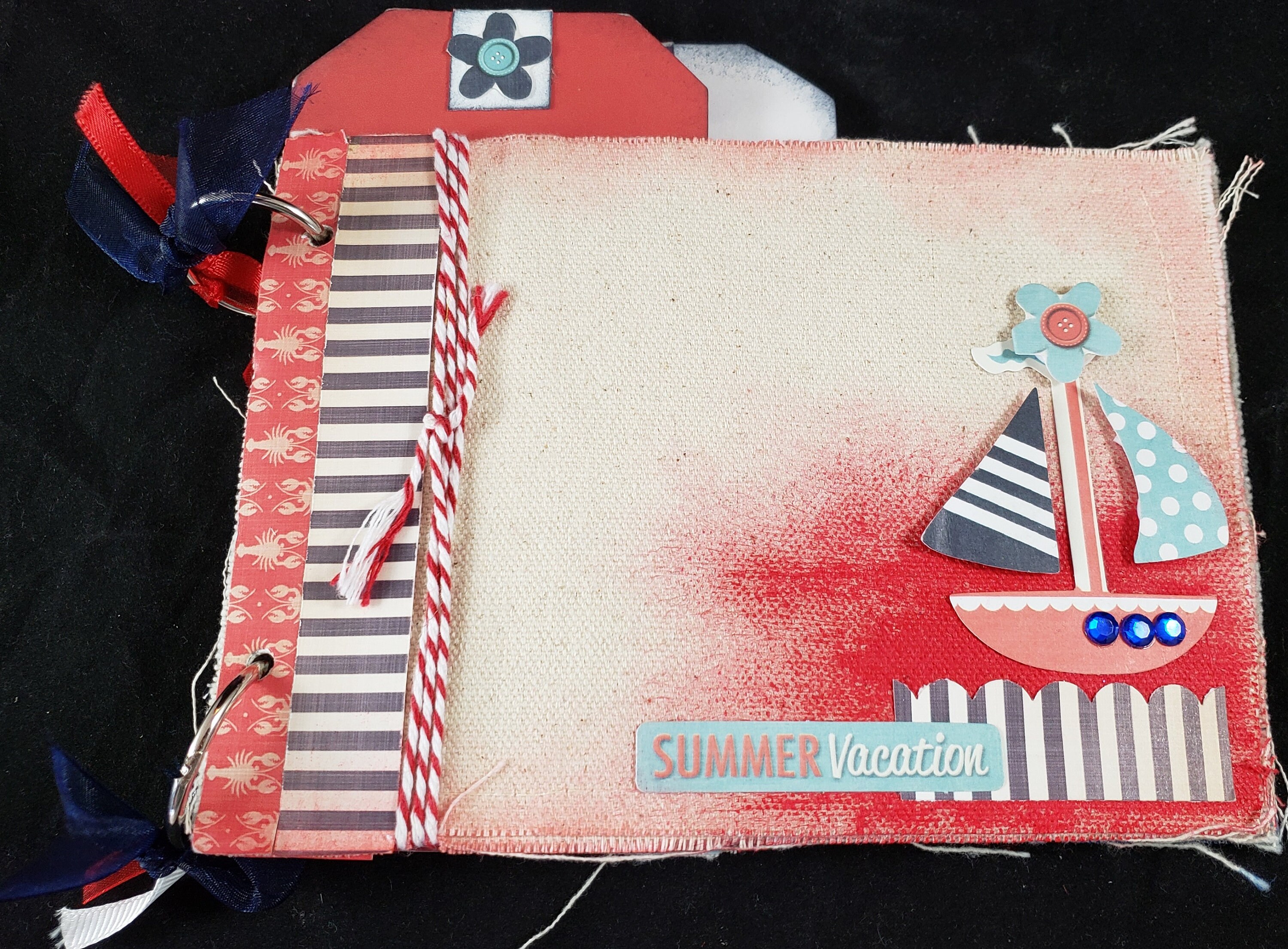 Summer Vacation Mini Album, Premade Mini Album, Scrapbook Album ...