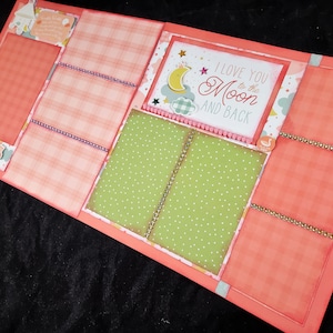 12X12 Baby Girl Scrapbook Page Kit, Girl Premade Scrapbook Page, Girl Photos Scrapbook Page, 12X12 Scrapbook Layout, Scrapbook Premade Page