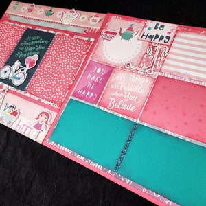 12X12 Girl Scrapbook Page Kit, Girls Premade Scrapbook Page, Girls Scrapbook Page, 12X12 Scrapbook Layout, Scrapbook Premade Page