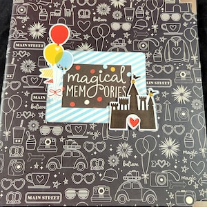 Disney Mini Album, Premade Mini Album, Travel Scrapbook Album, Premade Scrapbook Album, Mini Scrapbook Album