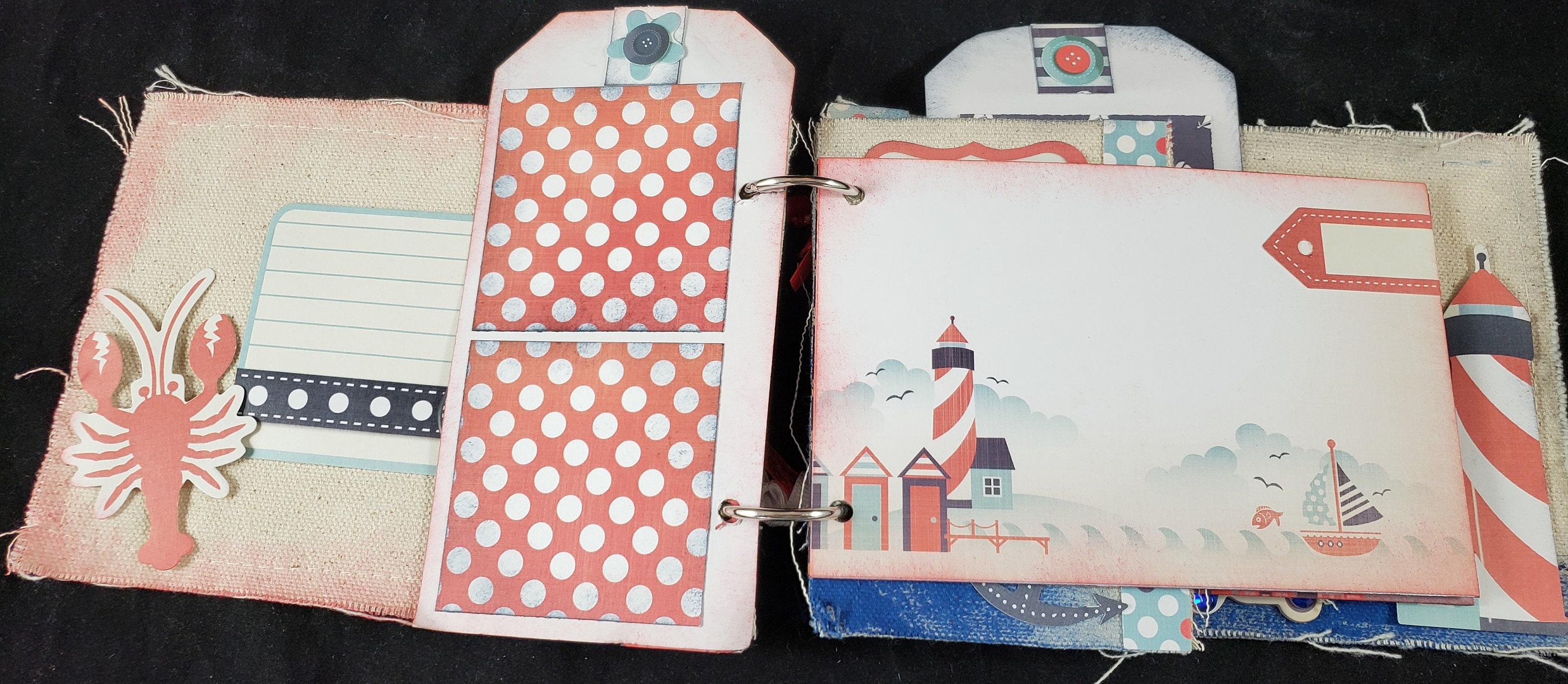 Summer Vacation Mini Album, Premade Mini Album, Scrapbook Album ...