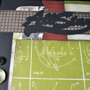 Sports/All Star/Football/Baseball/BasketballScrapbook Layout Kit - 12X12 Double Page(DIY, Semi-Finished or Premade) - Scrapbook Page image 4