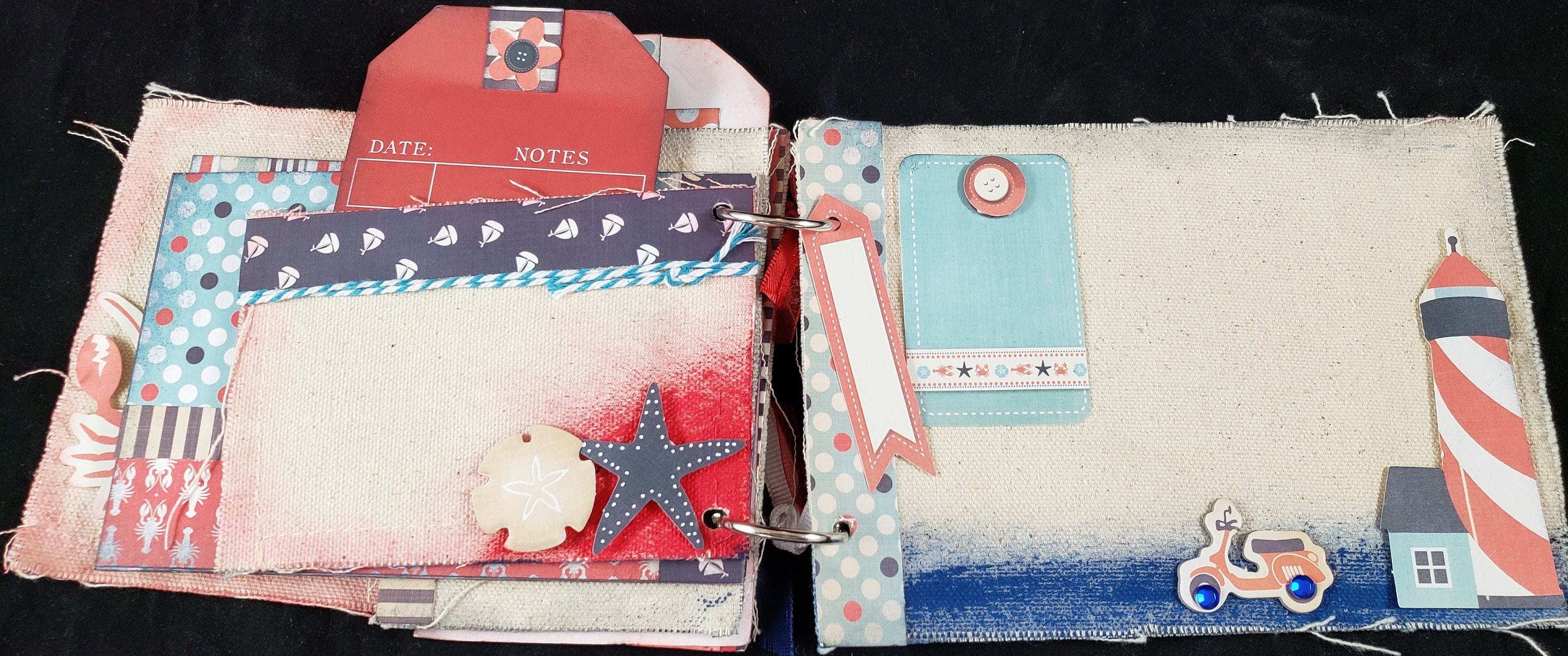 Summer Vacation Mini Album Premade Mini Album Scrapbook - Etsy