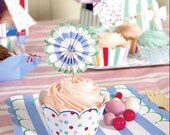 Meri Meri Toot Sweet Cupcake Wraps in Polka Dots & Stripe Designs - Wrappers, Gift, Party