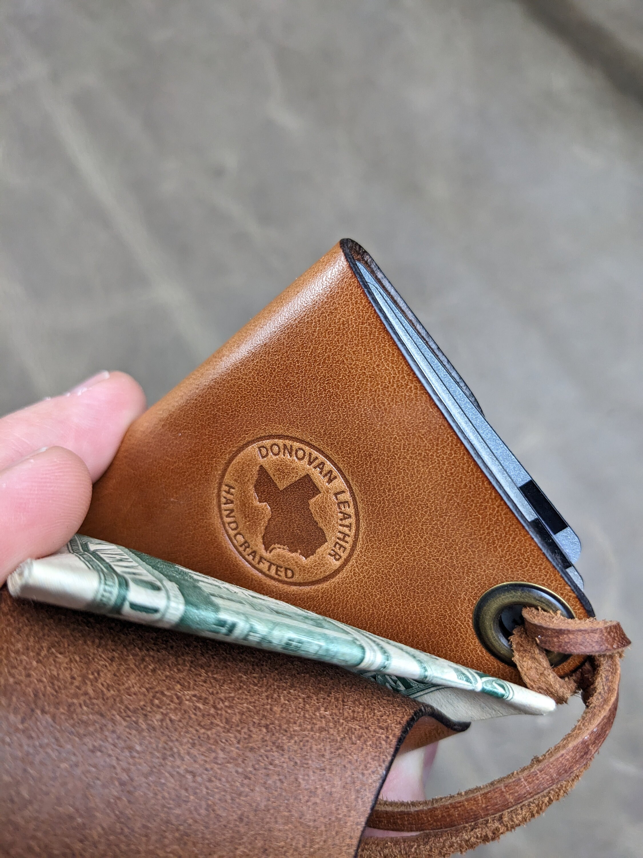 Hiker Wallet Olive Leder Portemonnaie Herren 100 Handarbeit Minimal Minimalistisch Made in Texas Etsy