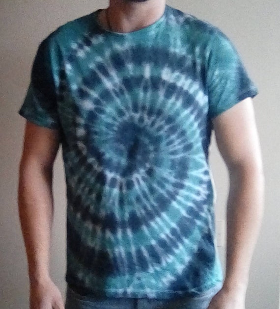 photo Dark Green Tie Dye Shirt etsy