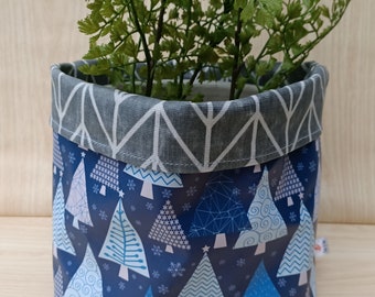 Fabric Plant Holder, Storage basket, plant cozy