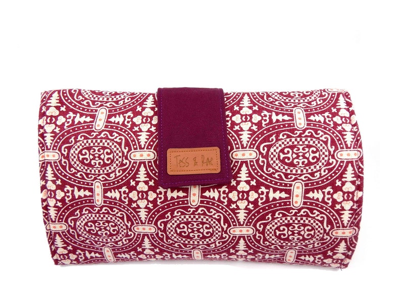 Nappy Change mat Clutch Handmade by Tess /& Rae baby shower gift cotton laminate cotton nappy wallet