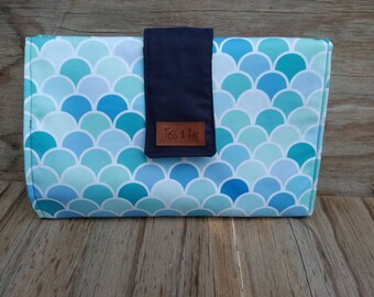 Change Mat Clutch, Tess & Rae, nappy change mat, travel change mat, Baby shower gift, nappy wallet, Changing Mat, diaper change mat clutch