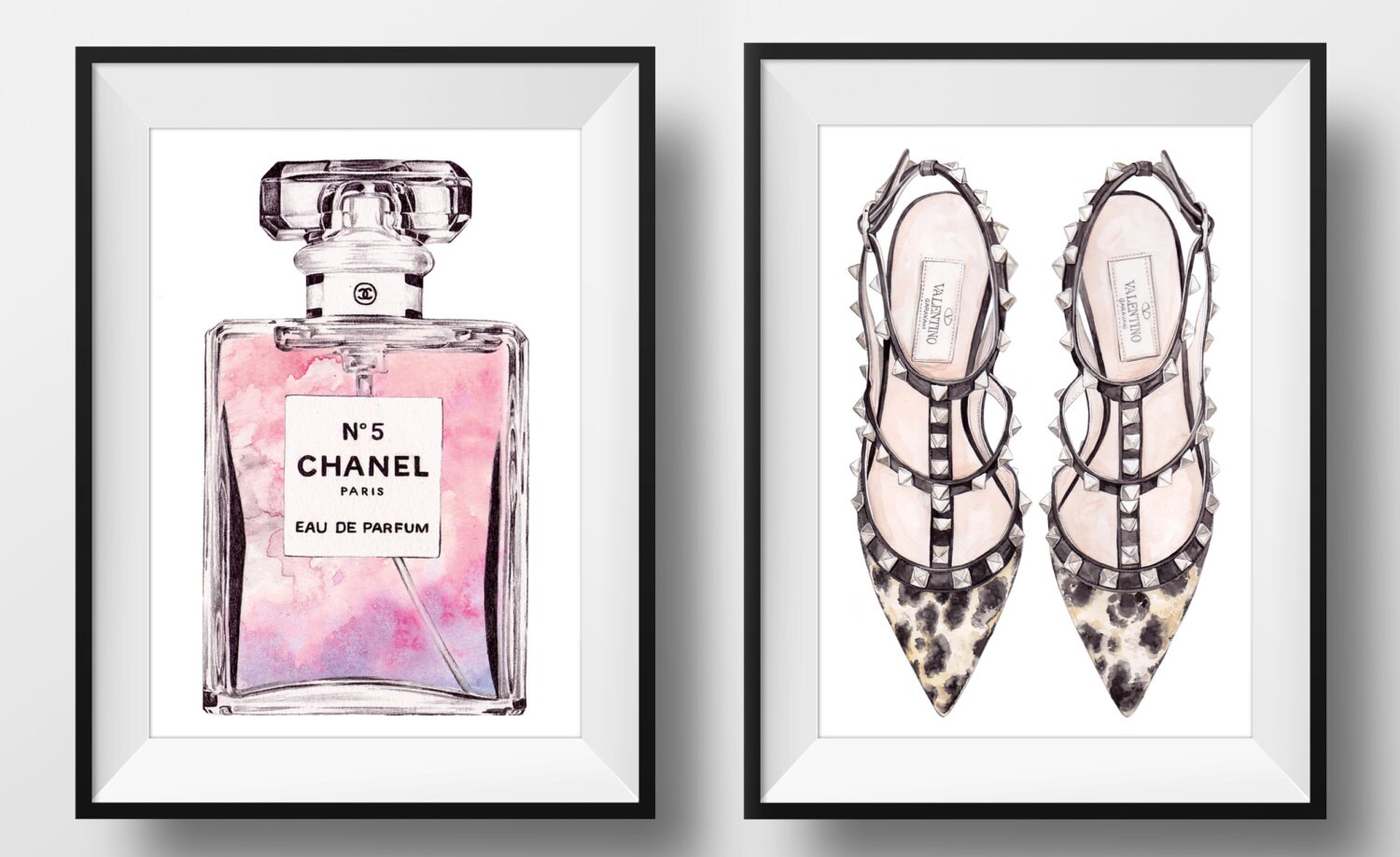 CHANEL No.5 'Pretty in Pink' Perfume Print Original Etsy