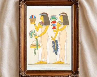 古代エジプトの壁掛けアートプリント、ヴィンテージ神話イラスト、アンティークエジプトポスター、神秘的な歴史的装飾