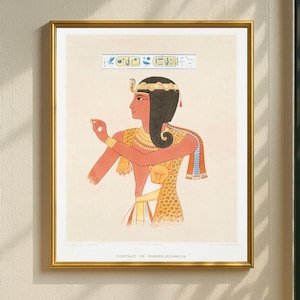 Ramses II Wall Art, Ancient Egyptian Print, Pharaoh Relief Poster, Egypt History Decor, Archaeology Art, Digital Download, Temple Art