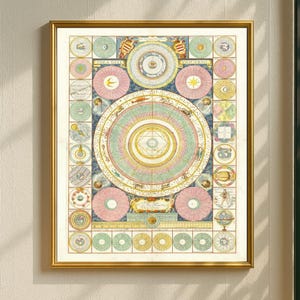 Idée impression de carte céleste dell'Universo, art mural astronomie vintage, Illustration de l'univers antique, décoration carte du ciel en téléchargement numérique