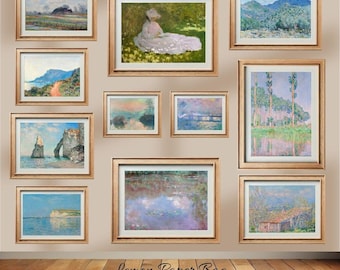 Claude Monet Wall Art Print Set of 11, Printable Impressionist Wall Decor, Digital Download