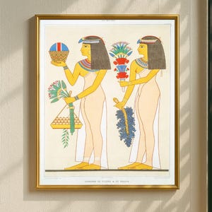 Ancient Egyptian Wall Art Print, Hieroglyphic Printable Poster, Vintage Egypt Illustration, Digital Archaeology Decor, Instant Download
