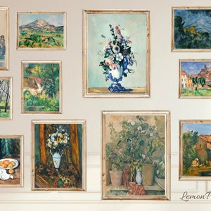 Paul Cézanne Wall Art Print Set of 11, Vintage Still Life Wall Decor, Digital Download