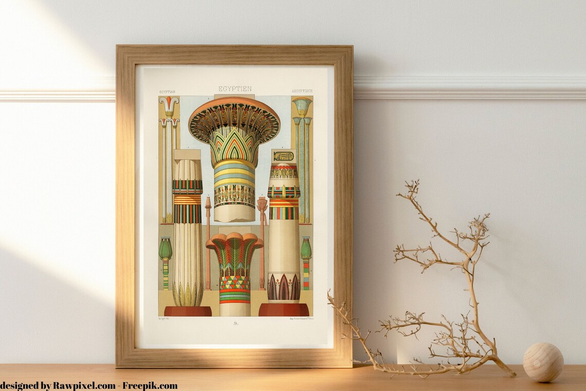 Ancient Egyptian Wall Art Set of 5 Ancient Egypt Prints - Etsy