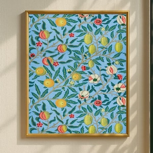 William Morris Four Fruits Print, Arts and Crafts Wall Art, Vintage Botanical Poster, Classic Floral Decor, Printable Artwork