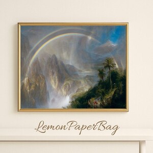 Vintage Landscape Wall Art, Countryside Printable Decor, Rustic Nature Scene Artwork, Antique Digital Painting, Instant Download