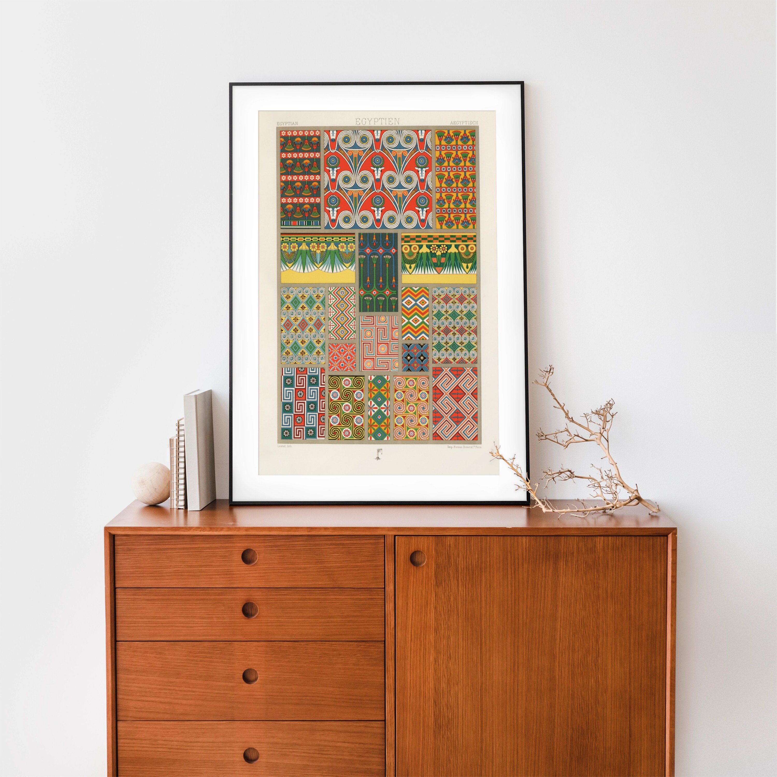 Ancient Egyptian Wall Art Set of 5, Ancient Egypt Prints, Hieroglyphic ...